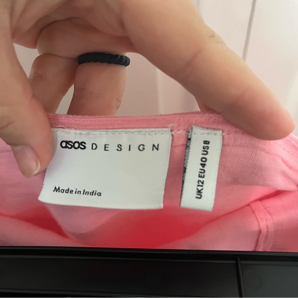 Linen Pink Mini Skirt (Box B) - Picture 4 of 5